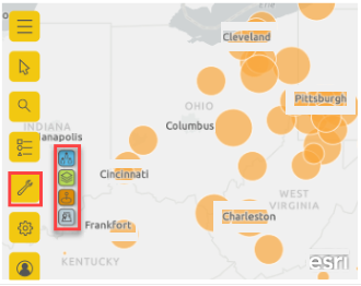 Screenshot of the Map tool menu with the Analysis tools feature expanded.