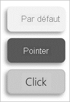 Capture d’écran montrant les images de remplissage du bouton d’exploration.