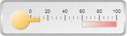 Capture d’écran montrant une jauge linéaire.