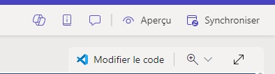 Modifier le code.