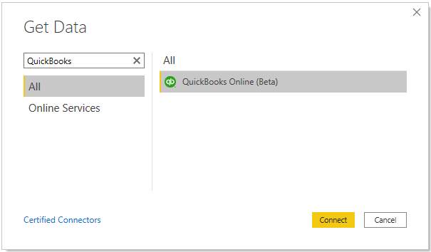 Obtenir des données de QuickBooks Online.