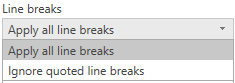 Modification du style de saut de ligne pour un fichier CSV.