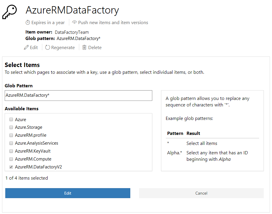 Modification de la valeur de votre clé API