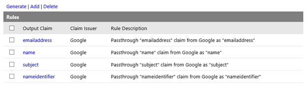 revendications passthrough Google