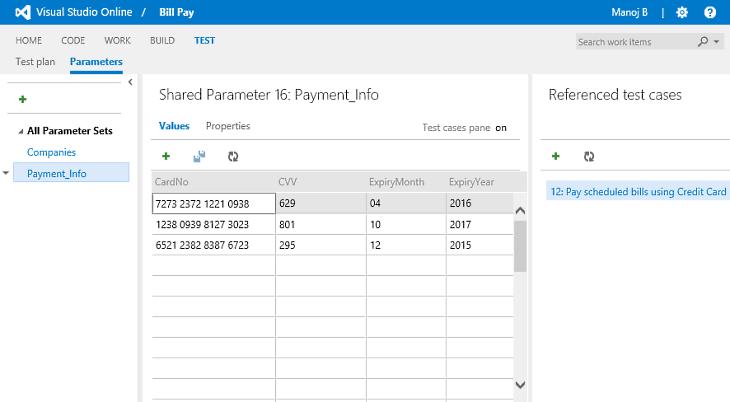 Creating new shared parameters