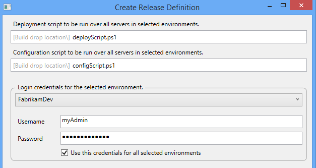 Deployment and configuration scripts