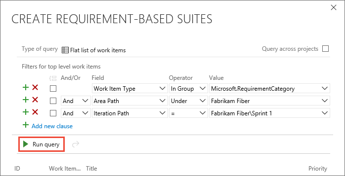 Adding clauses to filter by iteration and running the query to view results