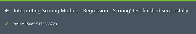 Résultats du module de notation