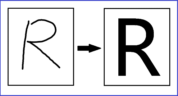 Exemple de reconnaissance de lettres