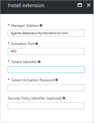 Fournir les détails de l’extension