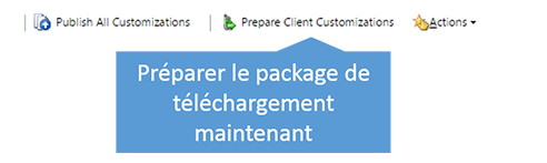 Bouton Préparer les personnalisations client