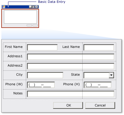 Formulaire de saisie de données de base avec TableLayoutPanel