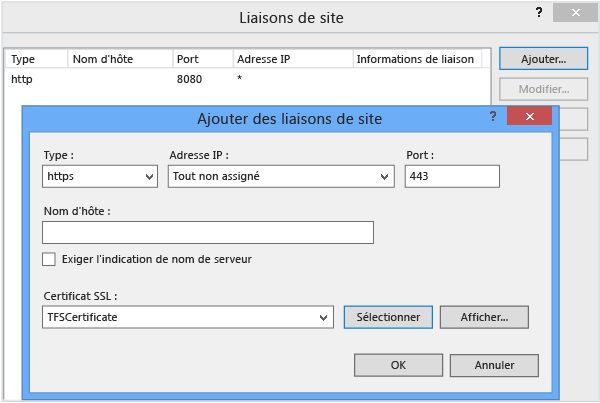 Assurez-vous de choisir un numéro de port unique