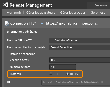 Connexion à TFS avec HTTPS/SSL