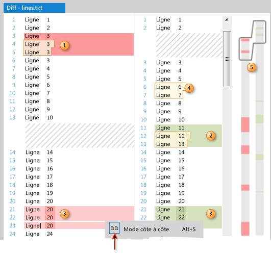 Comaring two versions of a file