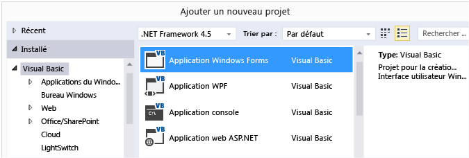 Projet Application Windows Forms