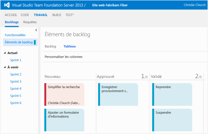 Afficher le tableau Kanban