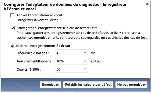 Configuration vidéo