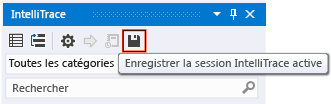 Enregistrer IntelliTrace manuellement dans Visual Studio