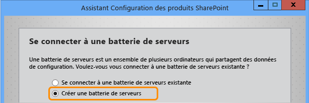 Créer une batterie de serveurs