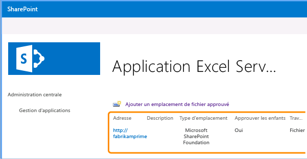 Emplacement de fichier approuvé ajouté