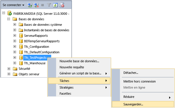 Utiliser les outils fournis avec SQL Server