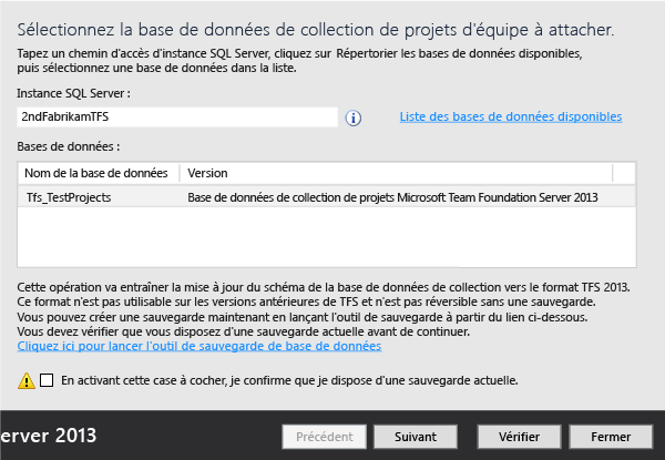 Assurez-vous que l'instance de SQL Server est correcte