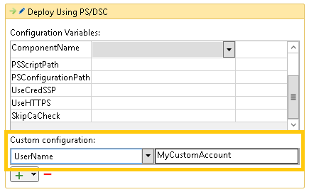 Définir une valeur de configuration personnalisée