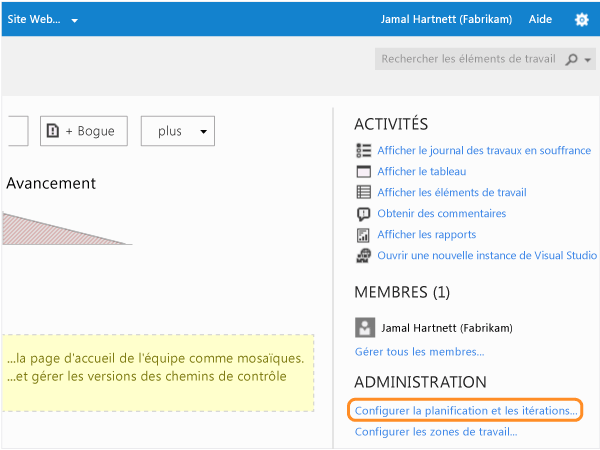 Configurer des sprints et des planifications