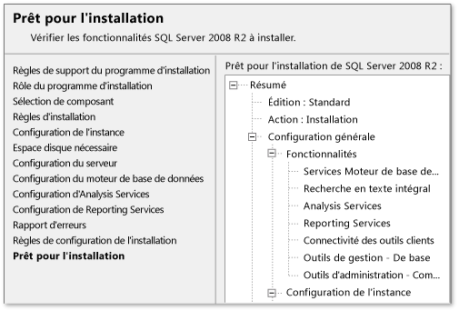 Installer SQL Server 2008 R2 - Prêt