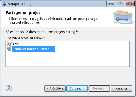 Partager un projet sur Team Foundation Server