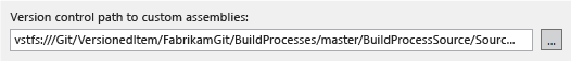 Chemin d'accès du contrôle de version vers les assemblys personnalisés