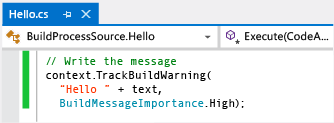 Activité « Hello World » en C#