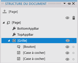 Fenêtre Structure du document