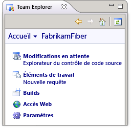 Accueil Team Explorer