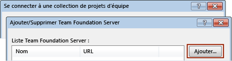 Ajouter un serveur Team Foundation Server