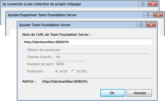 Ajouter un serveur Team Foundation Server