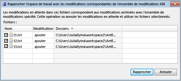 Reconcile pending changes