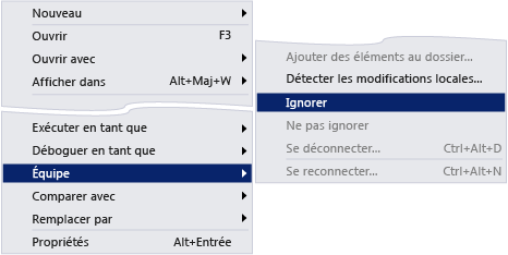 Ignorer automatiquement le fichier