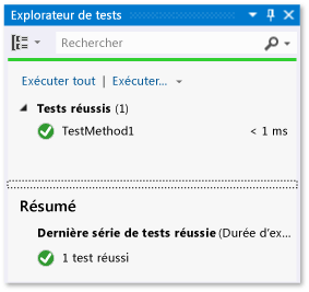 Explorateur de tests