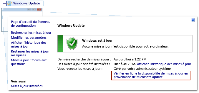 Mise à jour de Windows