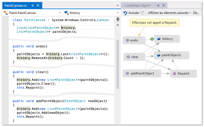 Code de mappage - Mapper les relations dans le code