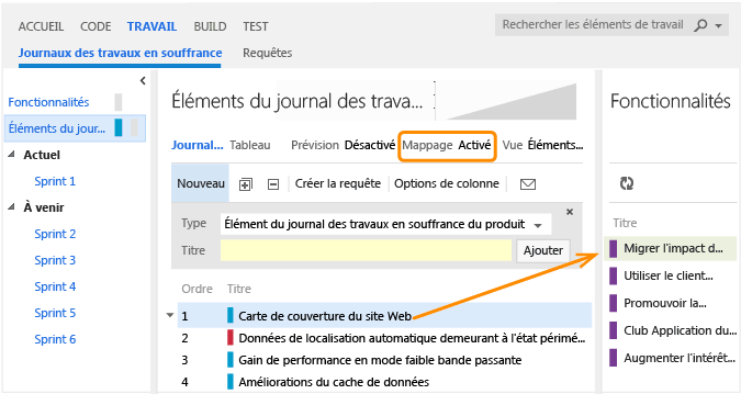 Mapper un BPI à une fonctionnalité