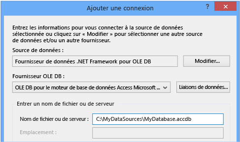 Fournisseur OLE DB - Microsoft Office Access 12.0