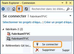 Connecting to a TFVC team project