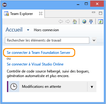 Se connecter à Team Foundation Server