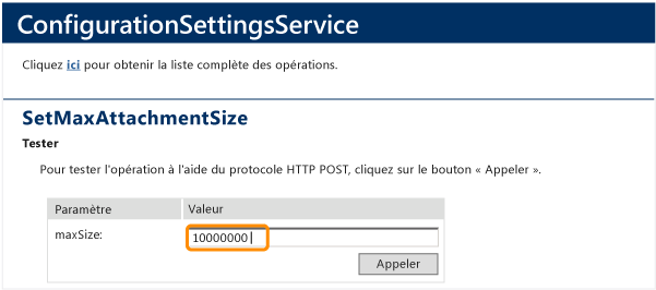 SetMaxAttachmentSize, ConfigurationSettingsService