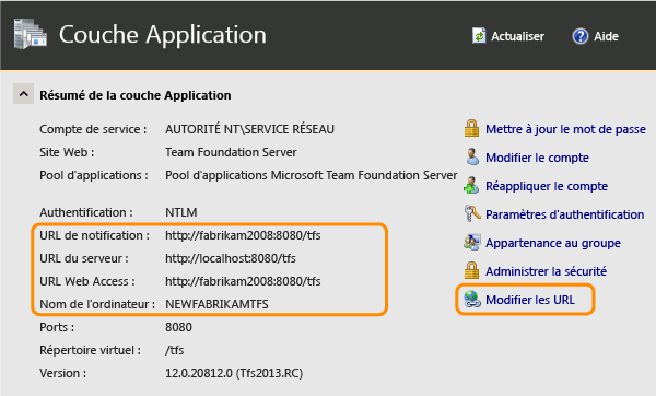 Les URL de notification et les URL web sont obsolètes