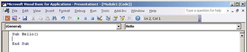 Visual Basic Editor