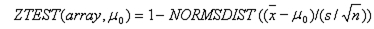 Equation for Z_Test when sigma is omitted